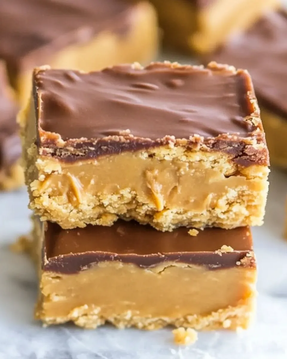 Easy Healthy Peanut Butter Bars recipe photo