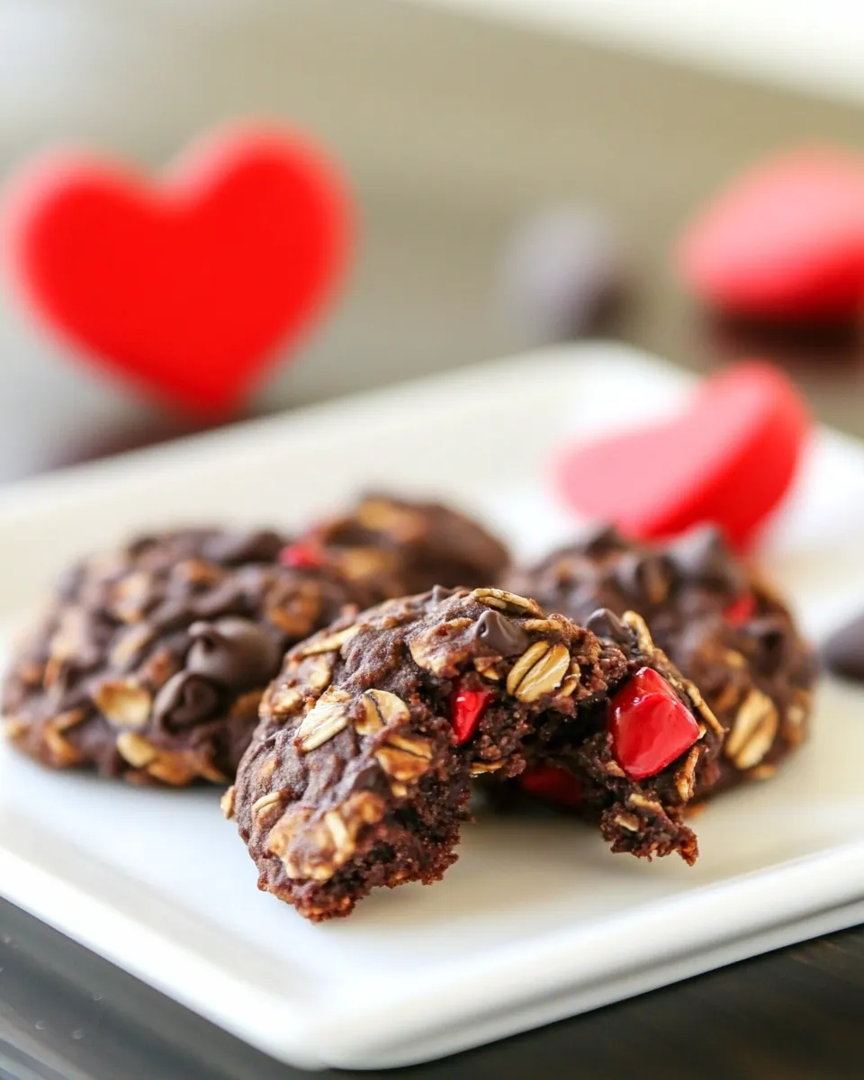 Delicious Heart Healthier Chocolate Oatmeal Cookies image