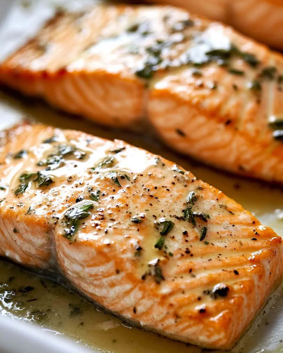 Delicious Herb Butter Salmon image