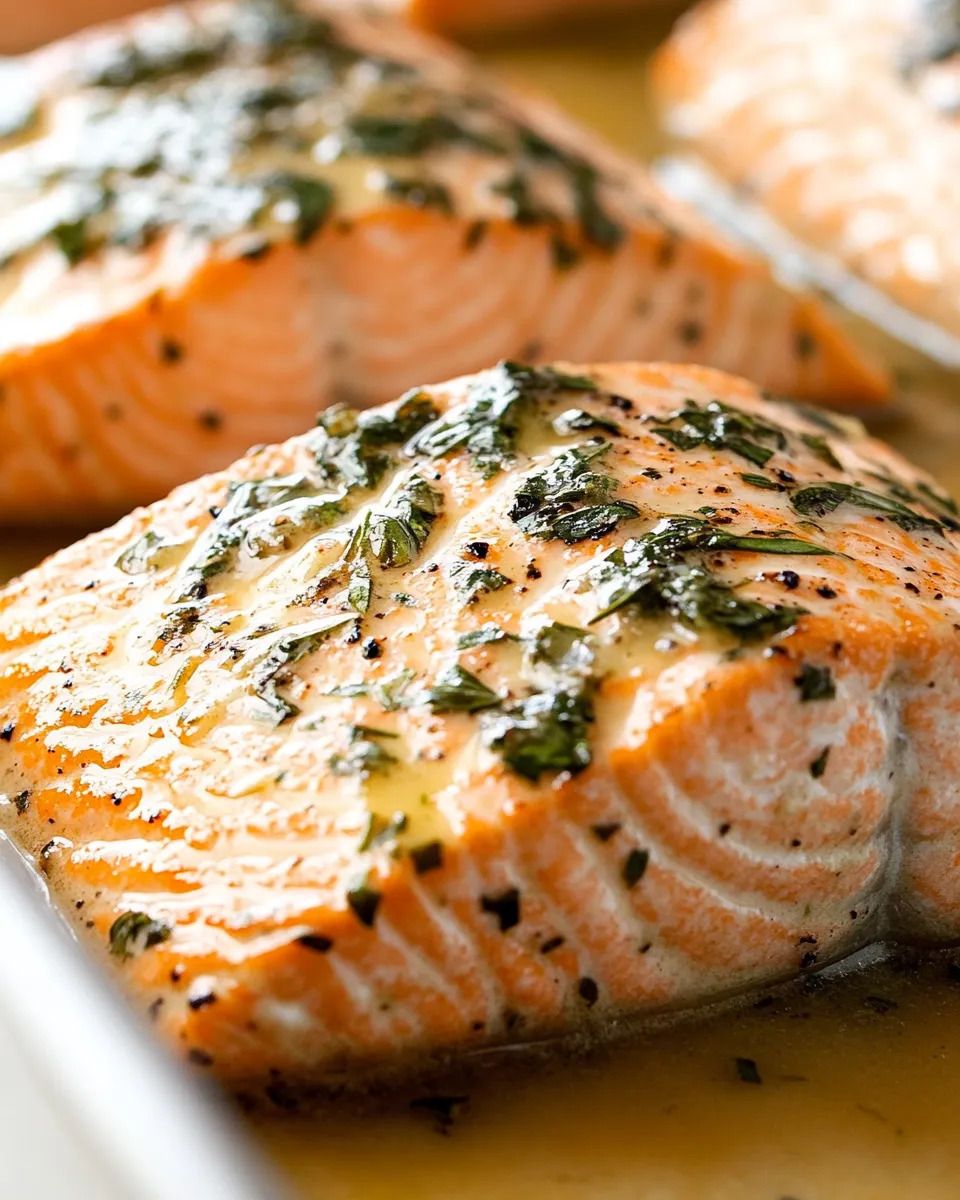 Savory Herb Butter Salmon shot