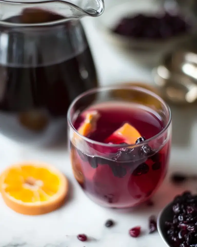 Homemade Hibiscus Elderberry Ginger Tea photo
