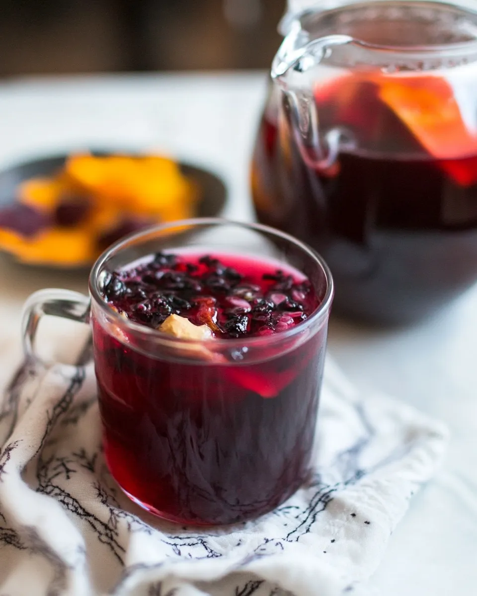 Delicious Hibiscus Elderberry Ginger Tea image