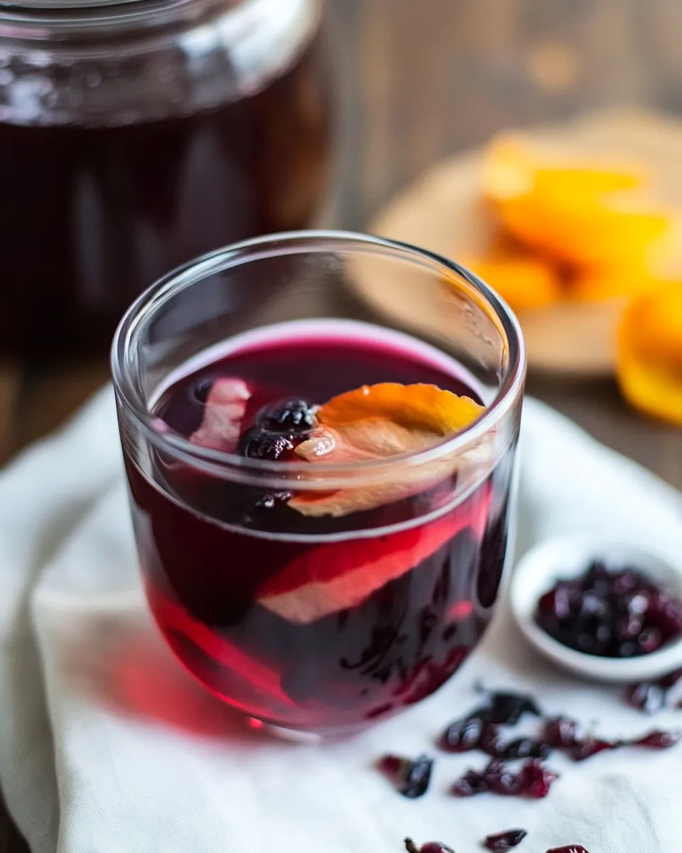 Tasty Hibiscus Elderberry Ginger Tea shot