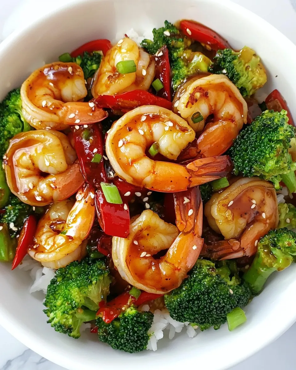 Homemade Hoisin Shrimp with Broccoli recipe photo
