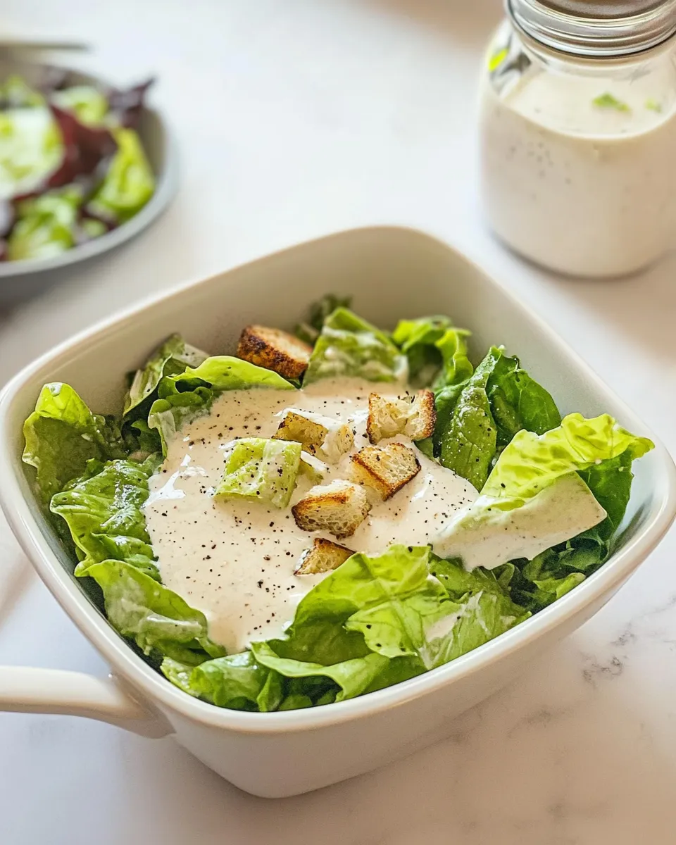 Easy Homemade Caesar Salad Dressing photo