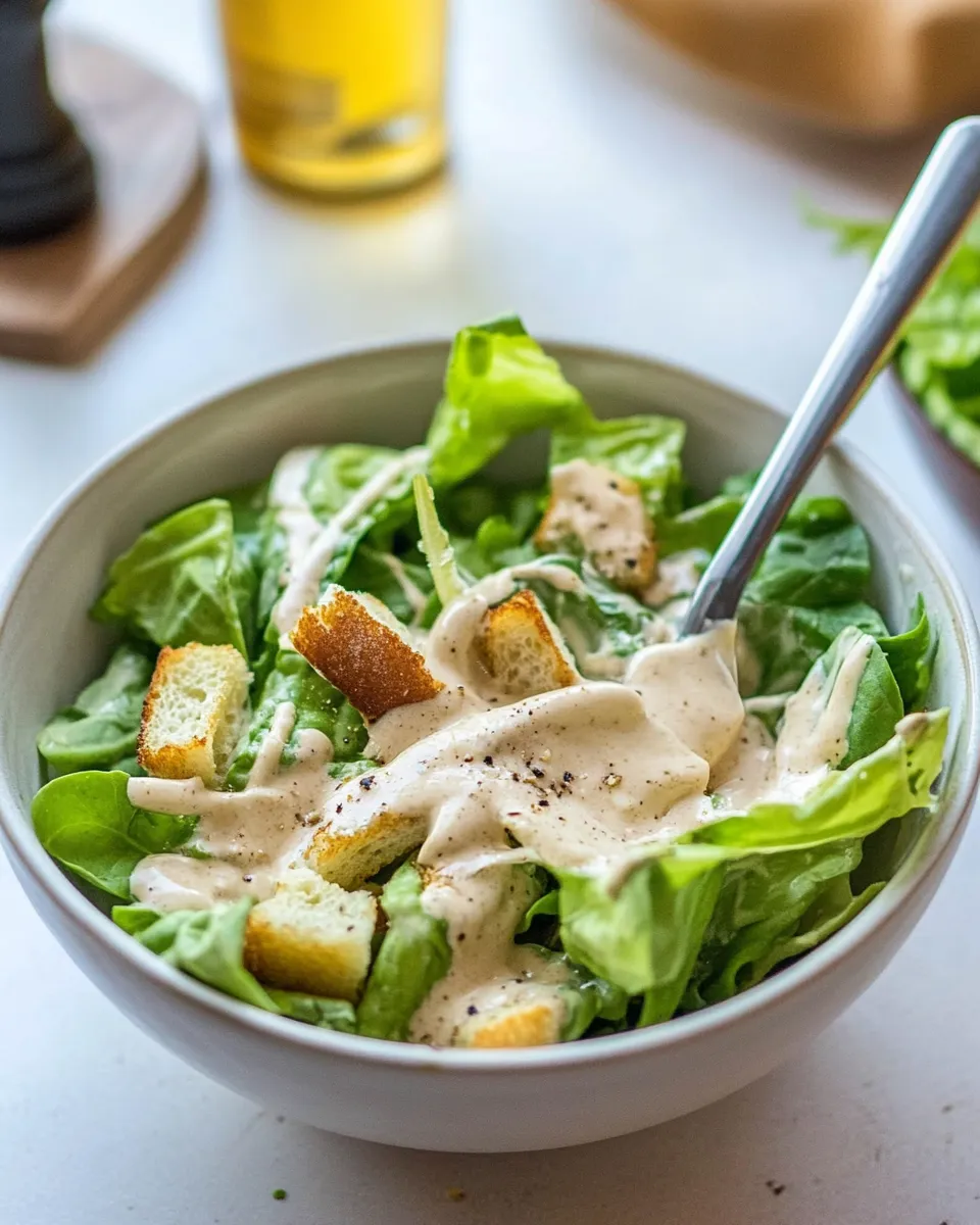 Classic Homemade Caesar Salad Dressing image