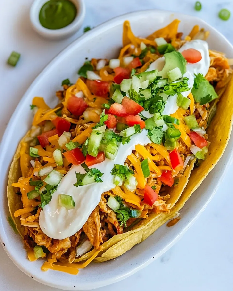 Classic Homemade Chicken Chalupas dish photo