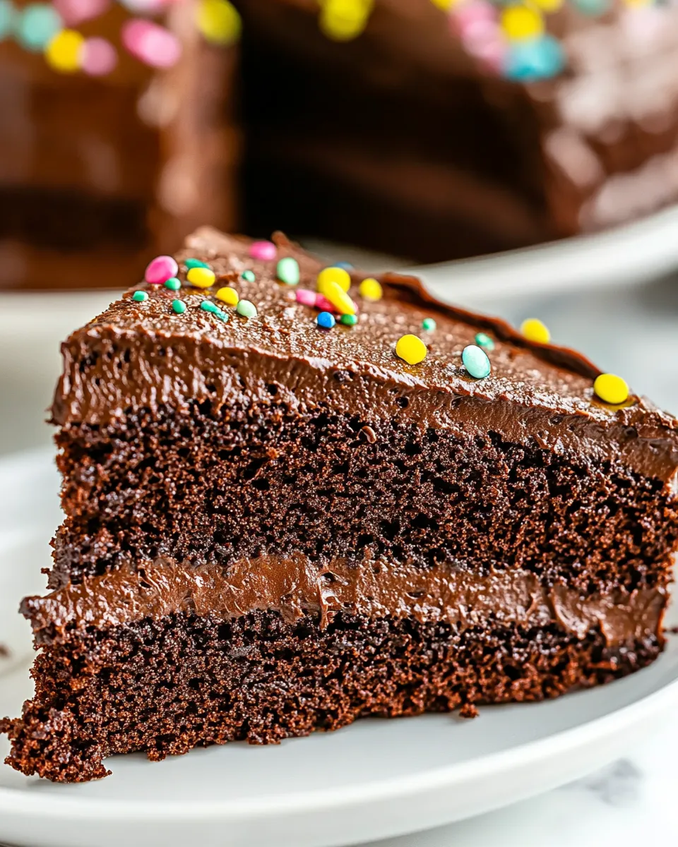Homemade Chocolate Cake Recipe photo