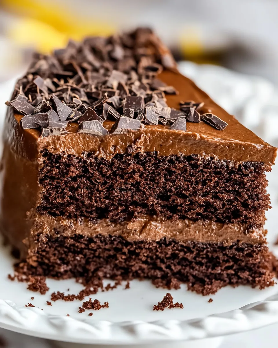 Quick Homemade Chocolate Cake Recipe dish image