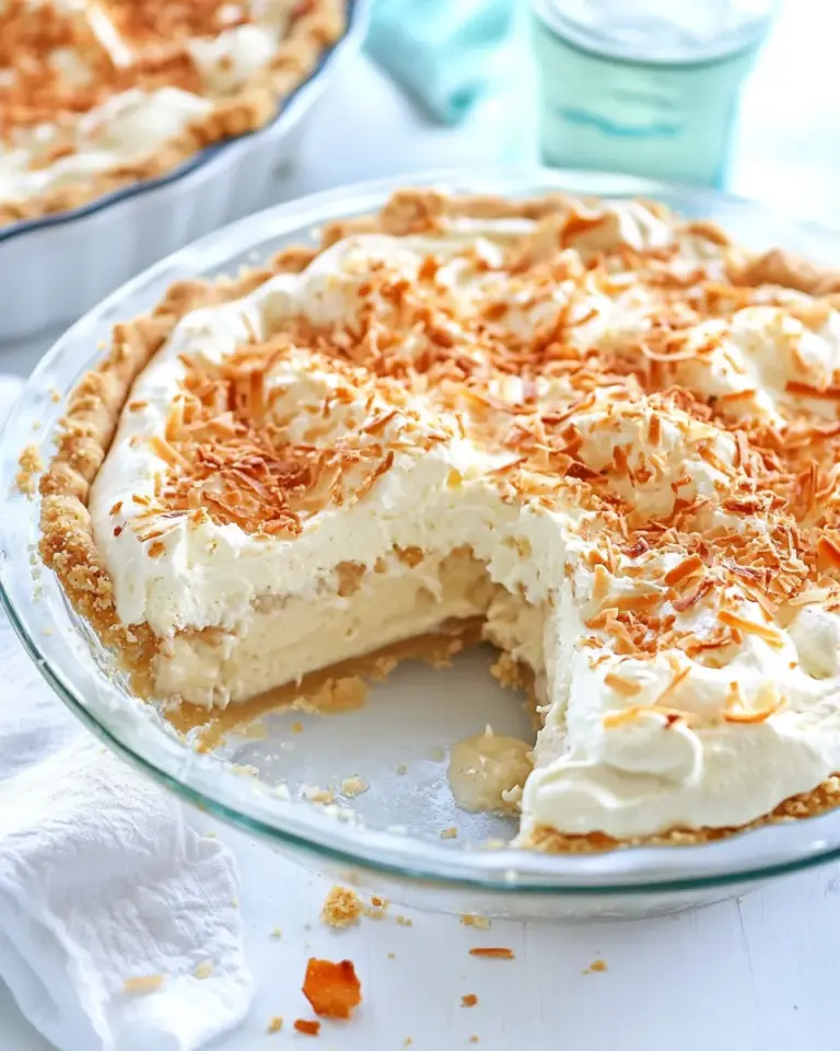 Delicious Homemade Coconut Cream Pie photo