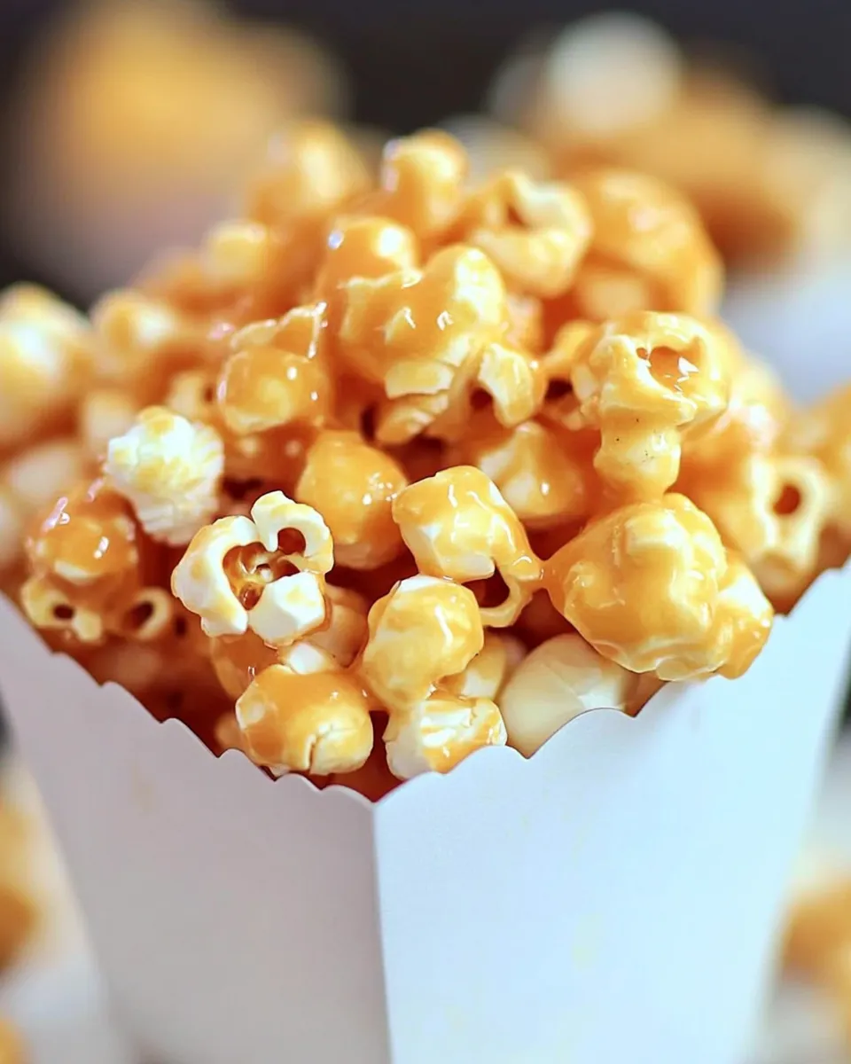 Delicious Homemade Cracker Jacks Popcorn Recipe food shot