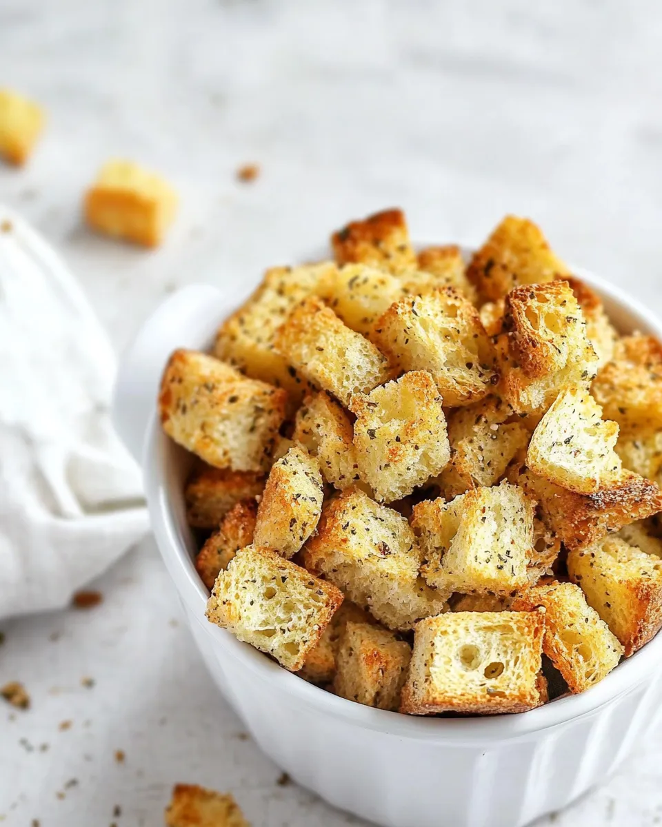 Tasty Homemade Croutons Recipe dish photo
