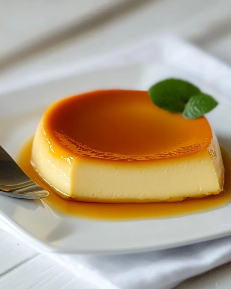 Easy Homemade Flan recipe photo