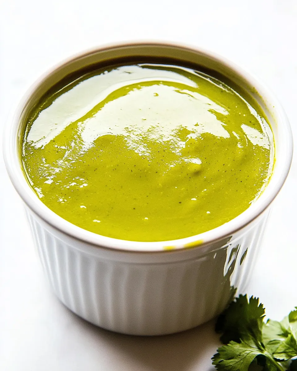 Perfect Homemade Green Enchilada Sauce dish image