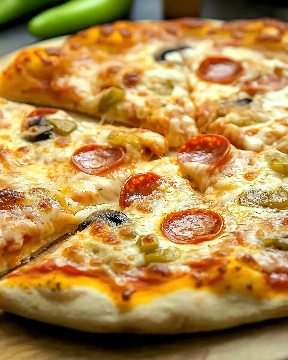 Delicious Homemade Pepperoni Pizza dish photo