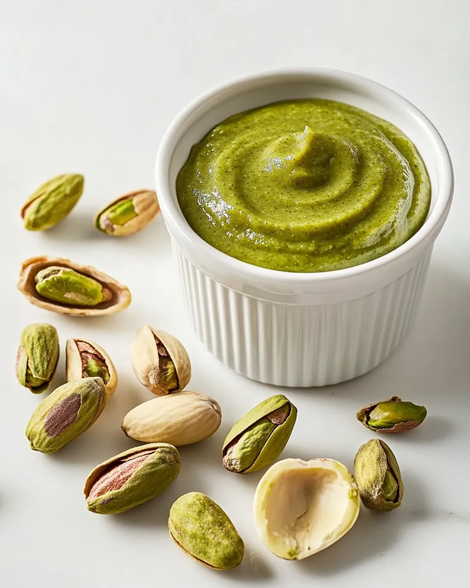 Simple Homemade Pistachio Butter shot