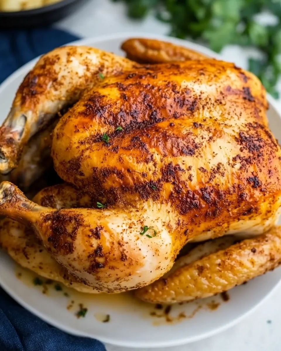 Savory Homemade Rotisserie Chicken image