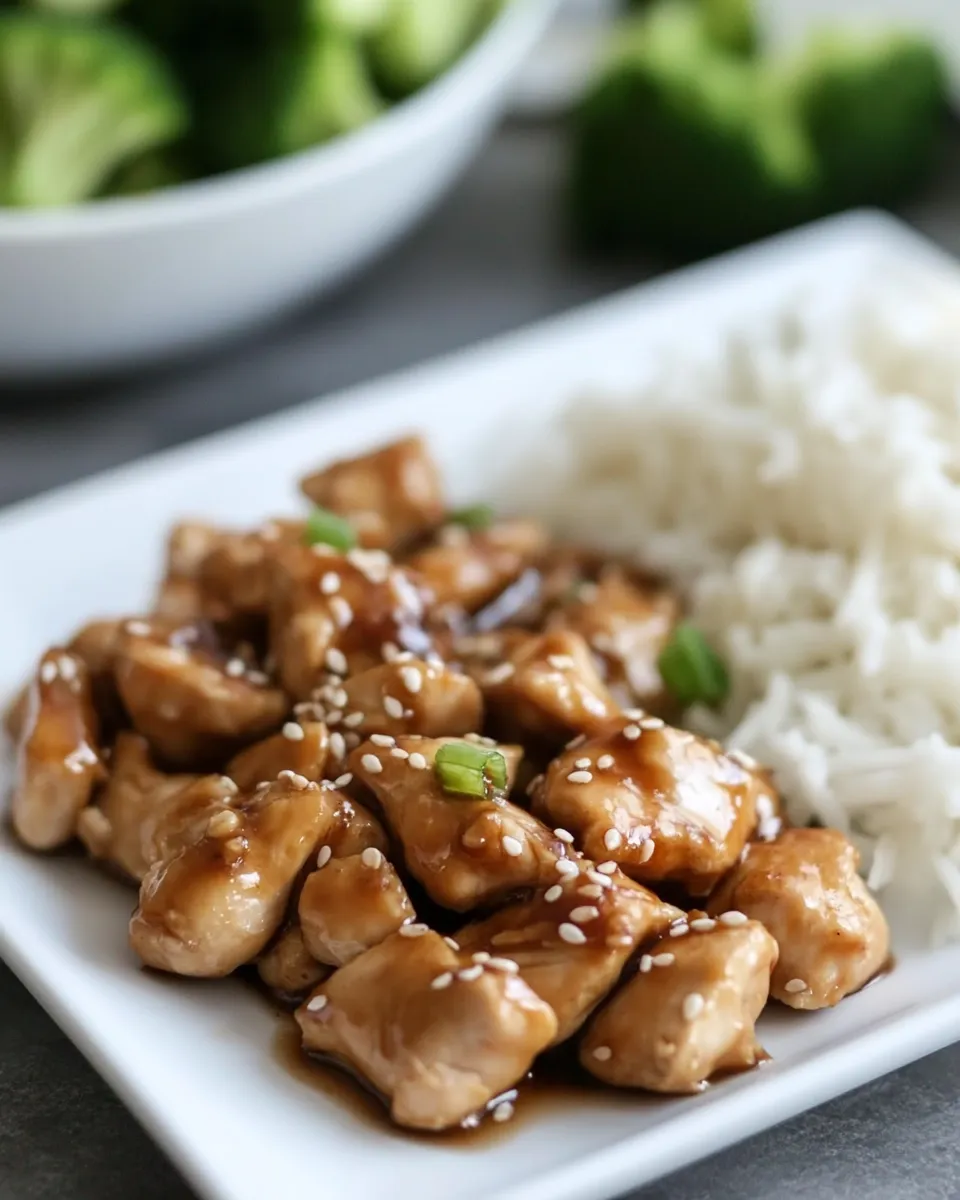 Quick Homemade Teriyaki Chicken shot