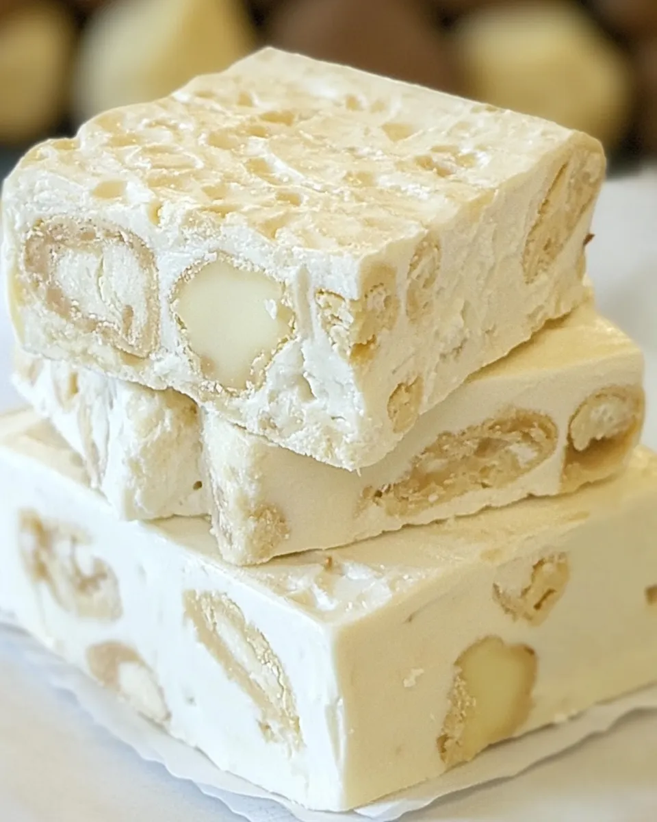 Delicious Homemade Torrone shot