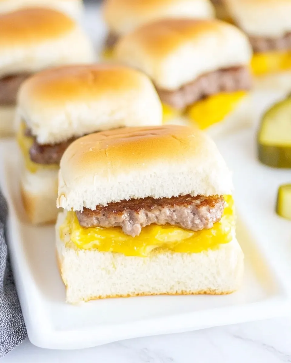 Classic Homemade White Castle (Copycat) Sliders Recipe shot