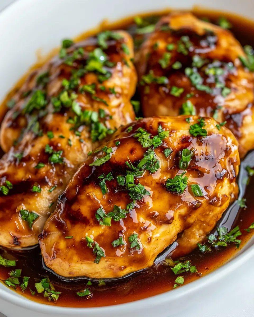 Easy Honey Garlic Chicken food shot
