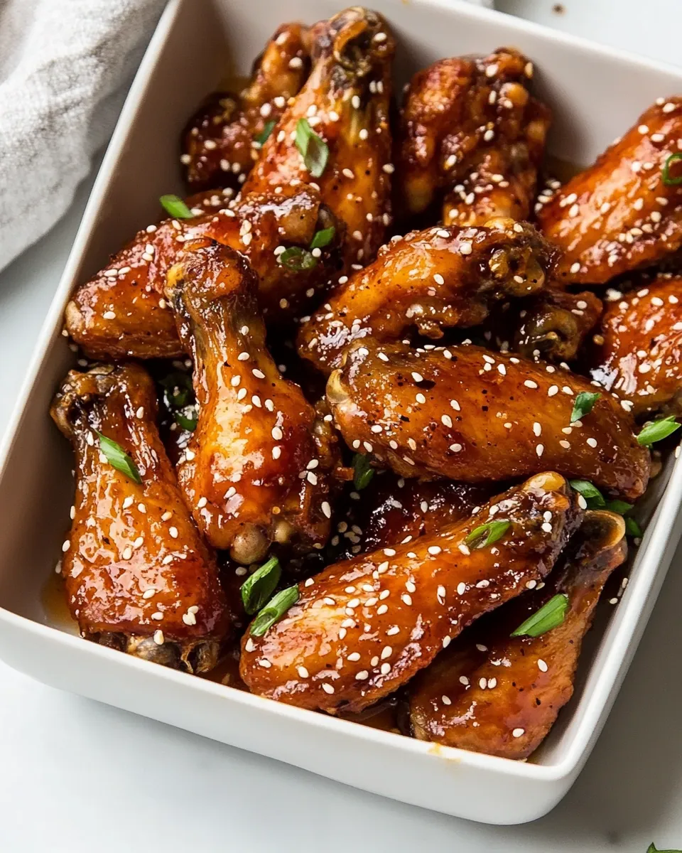 Delicious Honey Garlic Soy Chicken Wings image