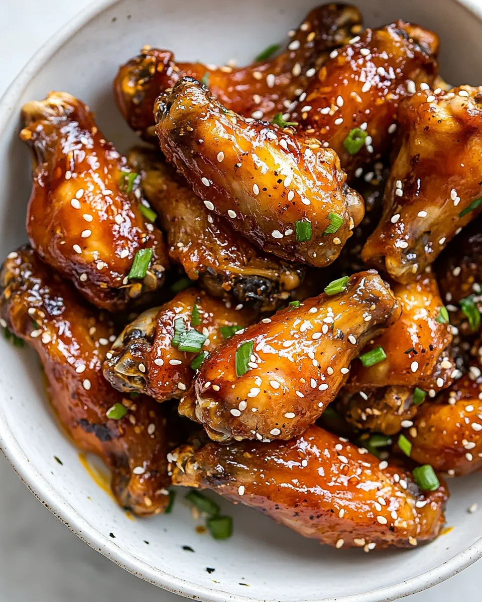 Quick Honey Garlic Soy Chicken Wings shot