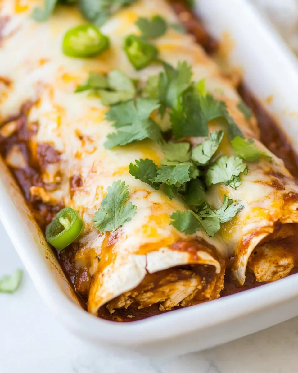 Easy Honey Lime Chicken Enchiladas recipe photo