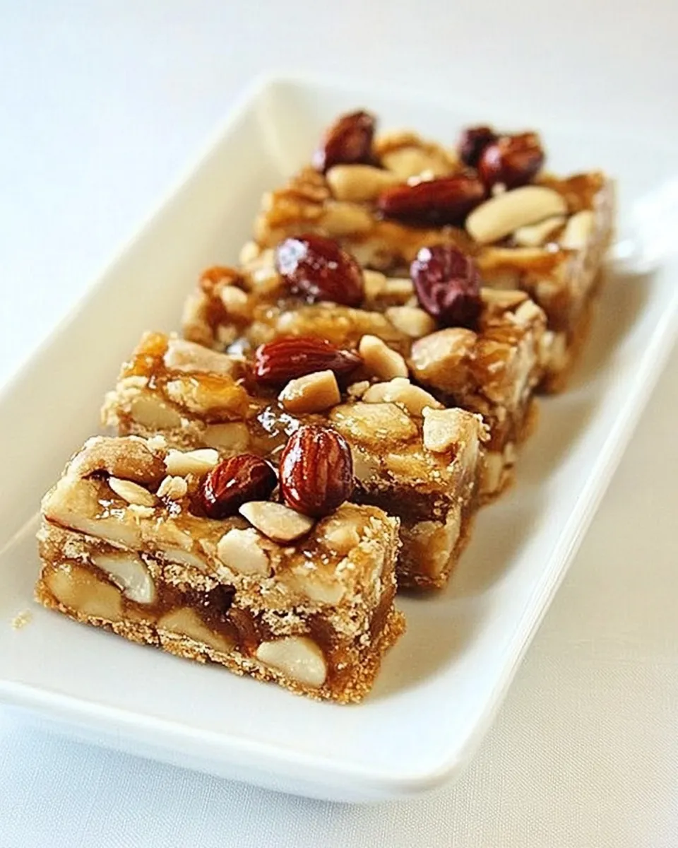 Easy Honey Nut Bars recipe photo