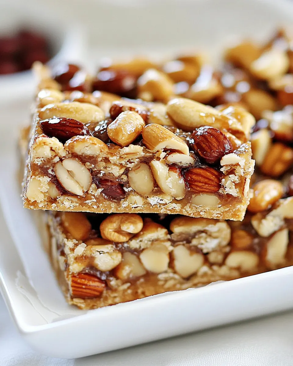 Delicious Honey Nut Bars shot