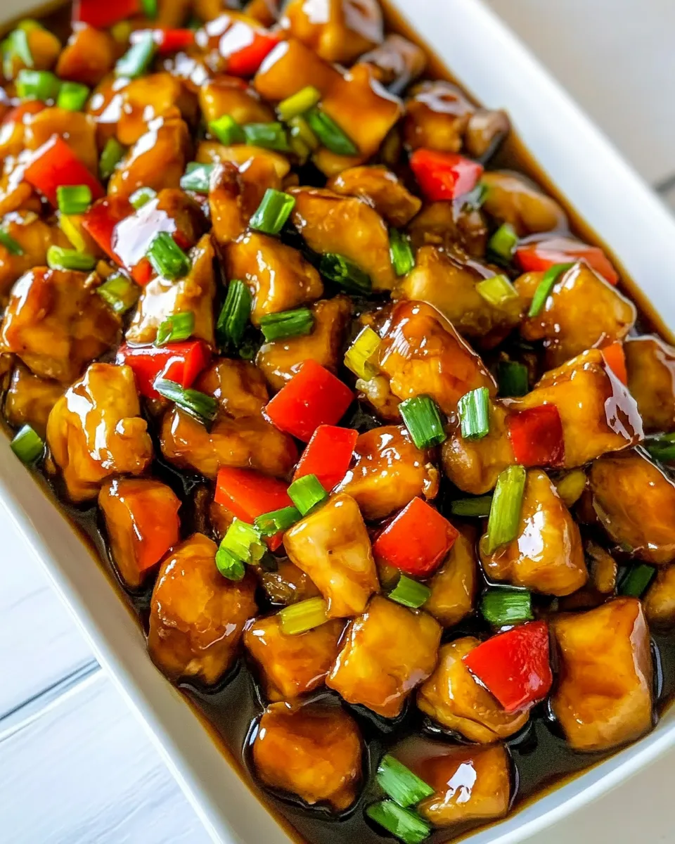 Delicious Honey Soy Chicken shot