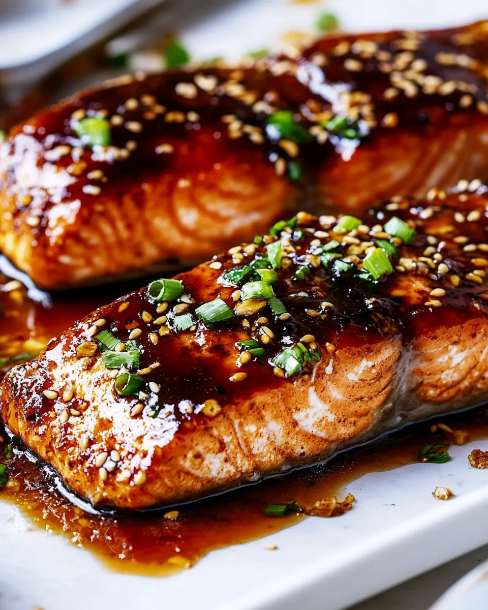Quick Honey Soy Salmon food shot