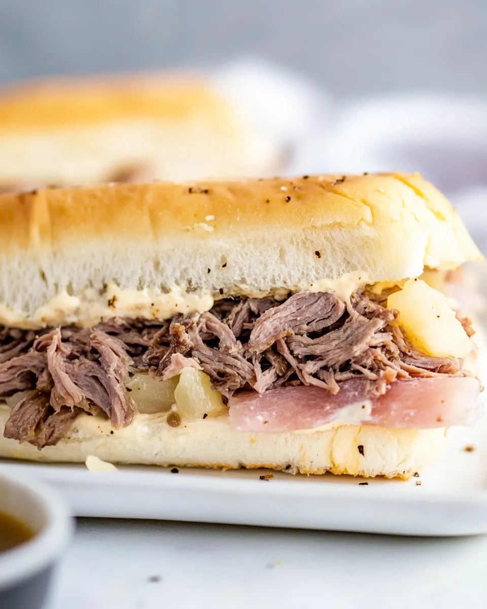 Homemade Hot Hawaiian Beef Sandwiches photo