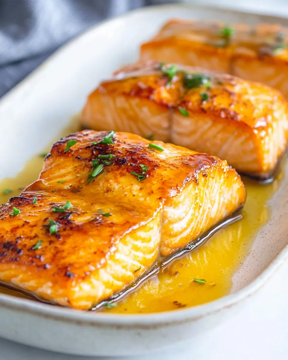 Quick Hot Honey Salmon dish photo