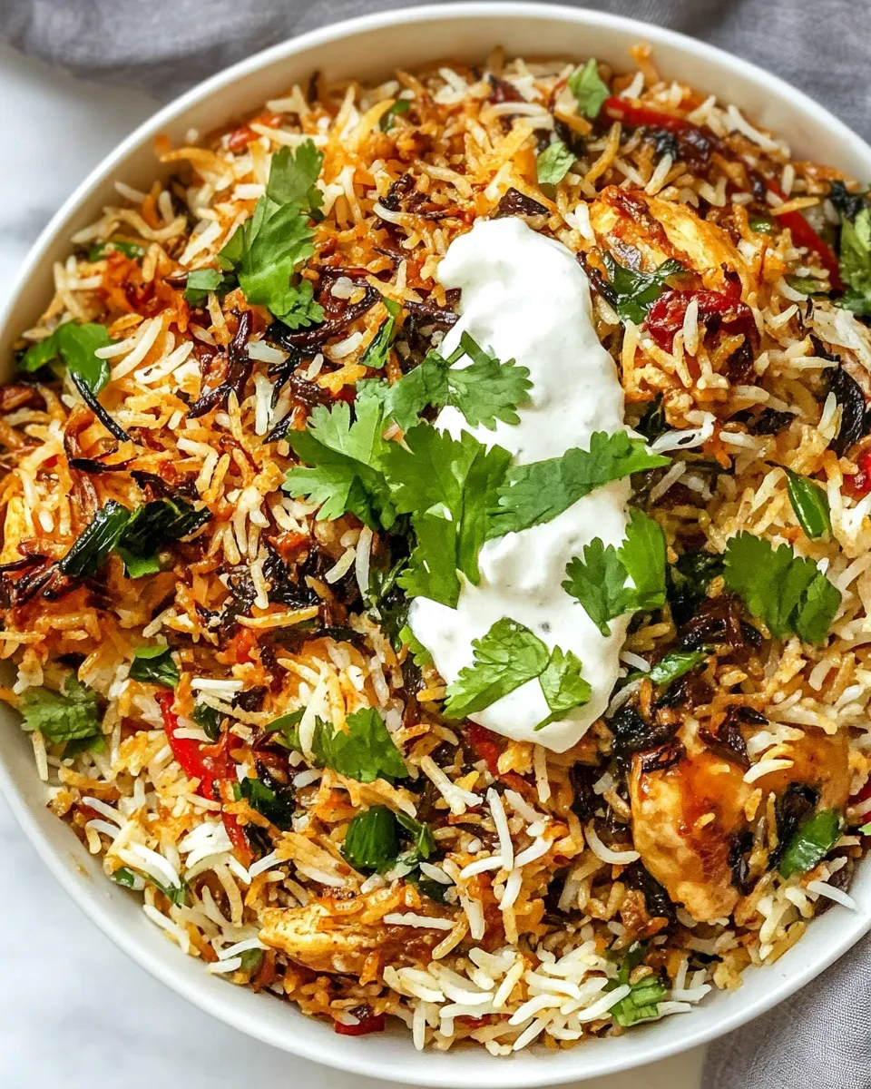 Classic How to Make Biryani Chicken dish photo