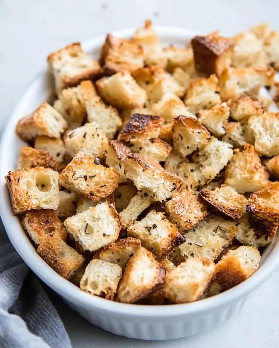 Quick How to Make Croutons dish photo