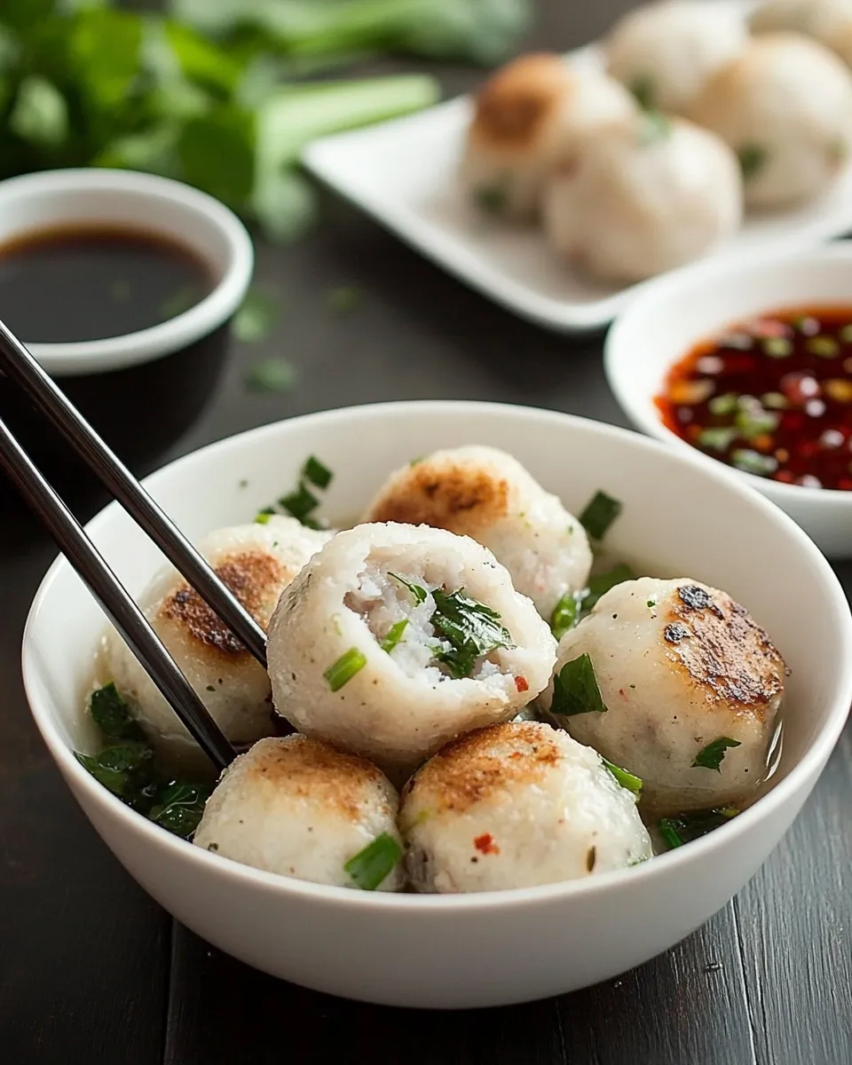 Homemade How to Make Fish Balls recipe photo