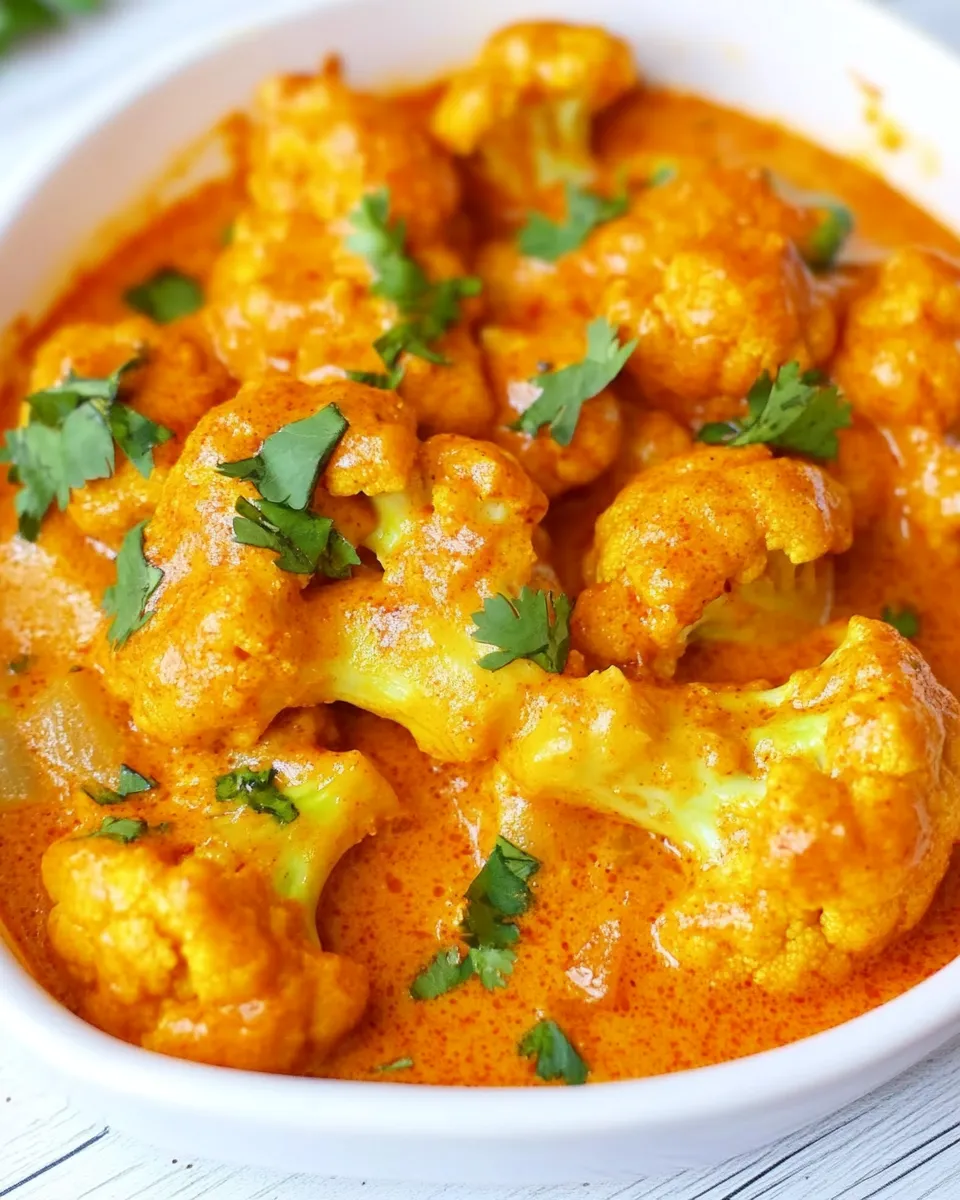 Delicious Indian Coconut Butter Cauliflower Recipe dish photo