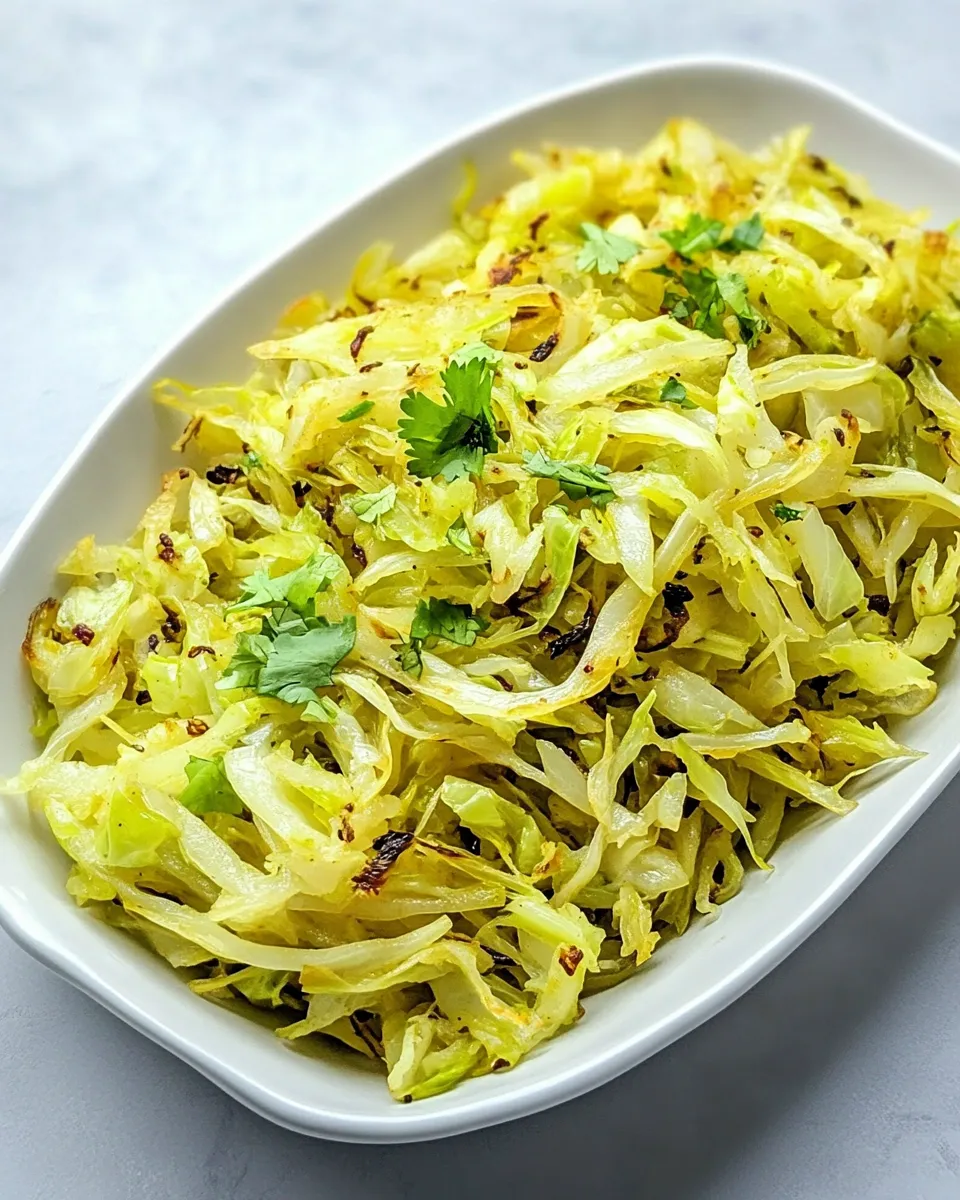 Delicious Indian Fried Cabbage dish photo