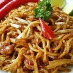 Homemade Indonesian Fried Noodles (Mie Goreng) photo