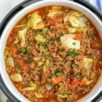 Homemade Instant Pot Cabbage Stew with Ground Beef photo