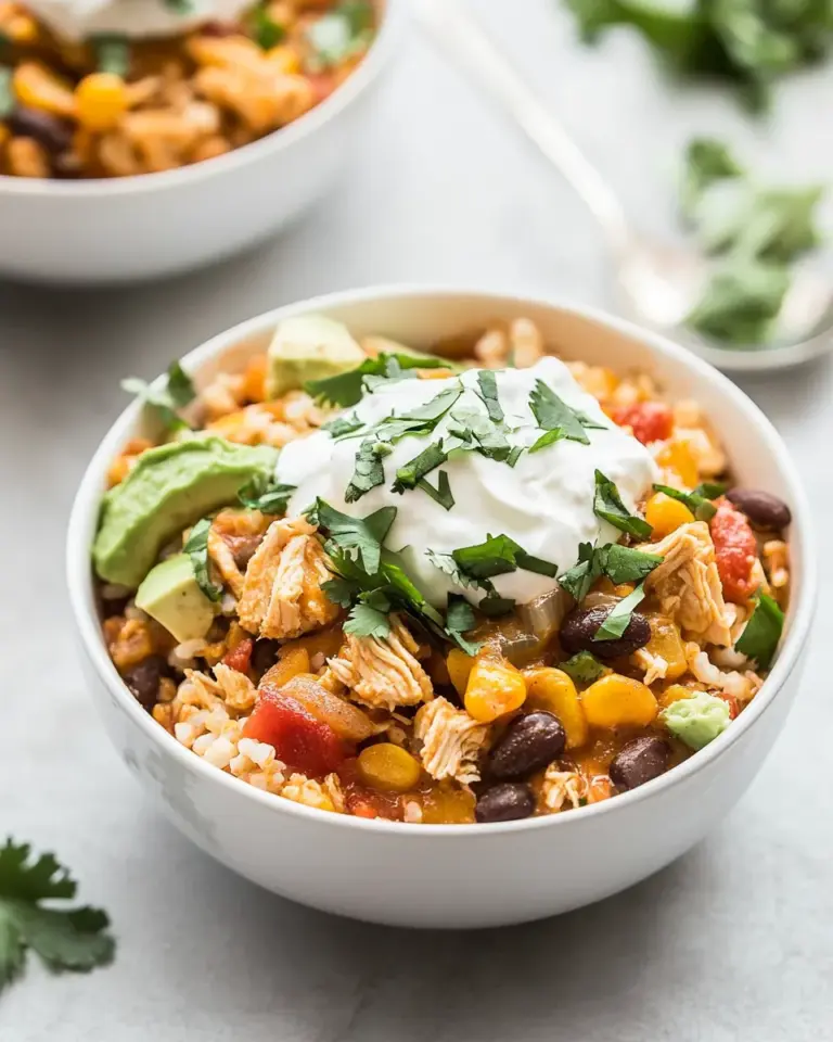 Easy Instant Pot Chicken Taco Bowls photo