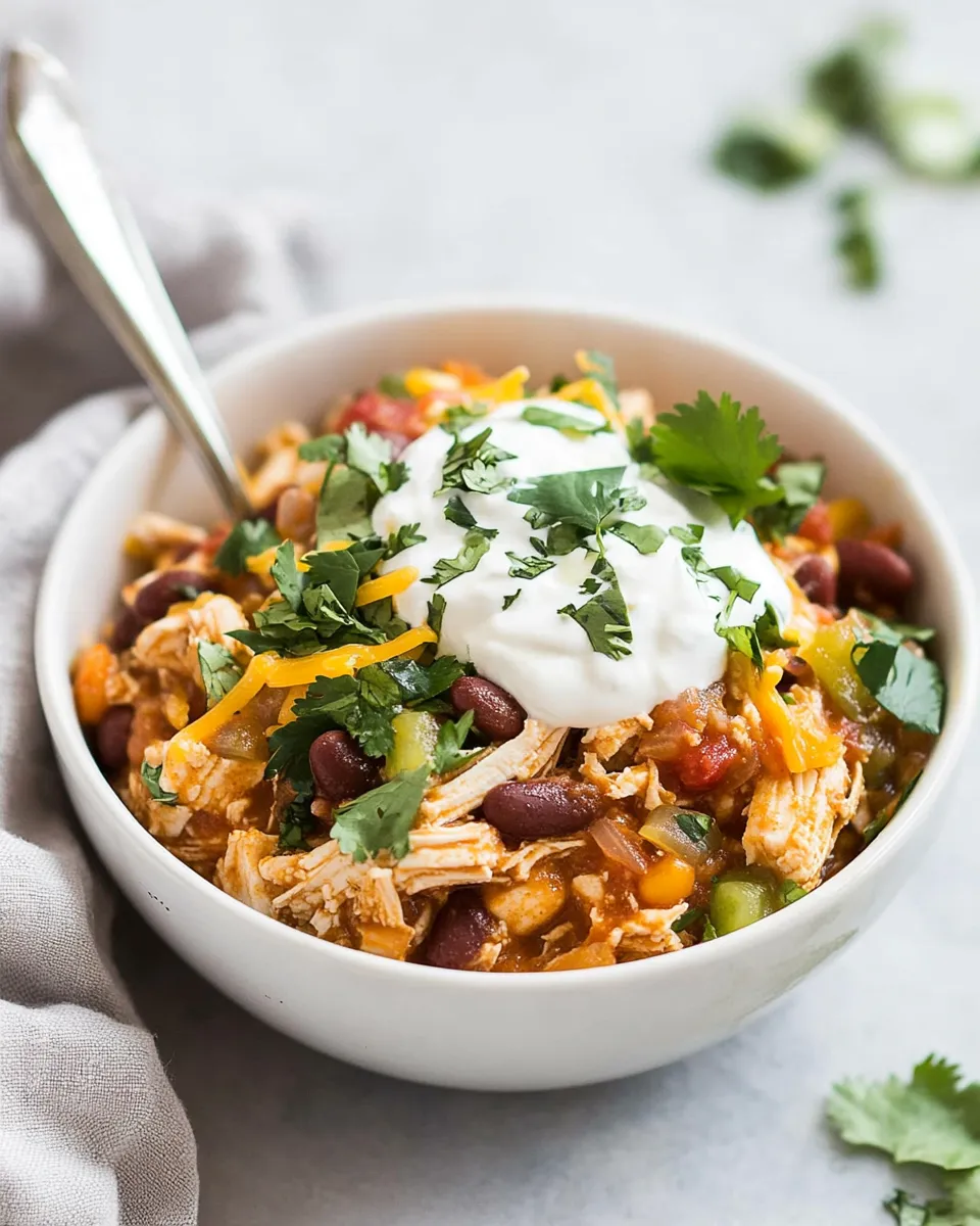 Delicious Instant Pot Chicken Taco Bowls image