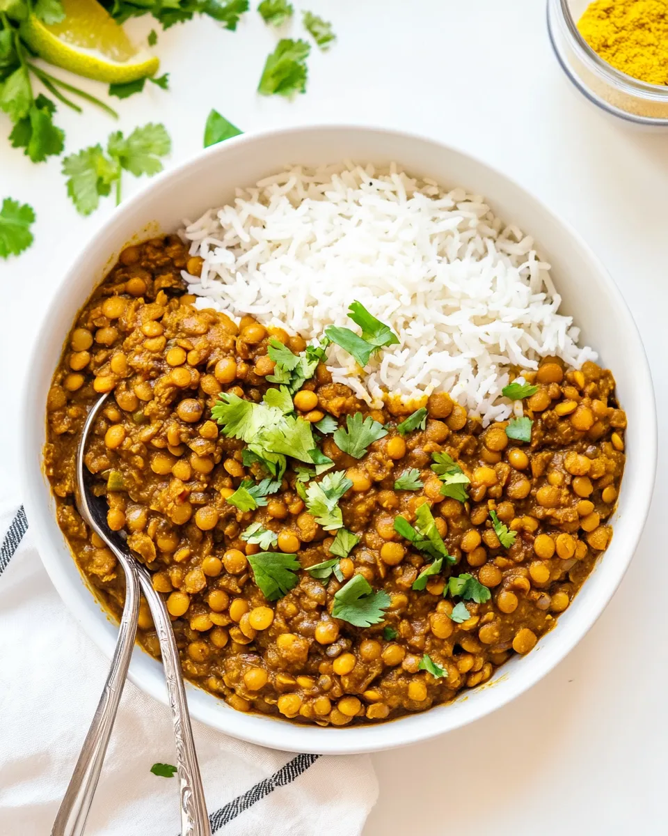 Delicious Instant Pot Lentil Curry image