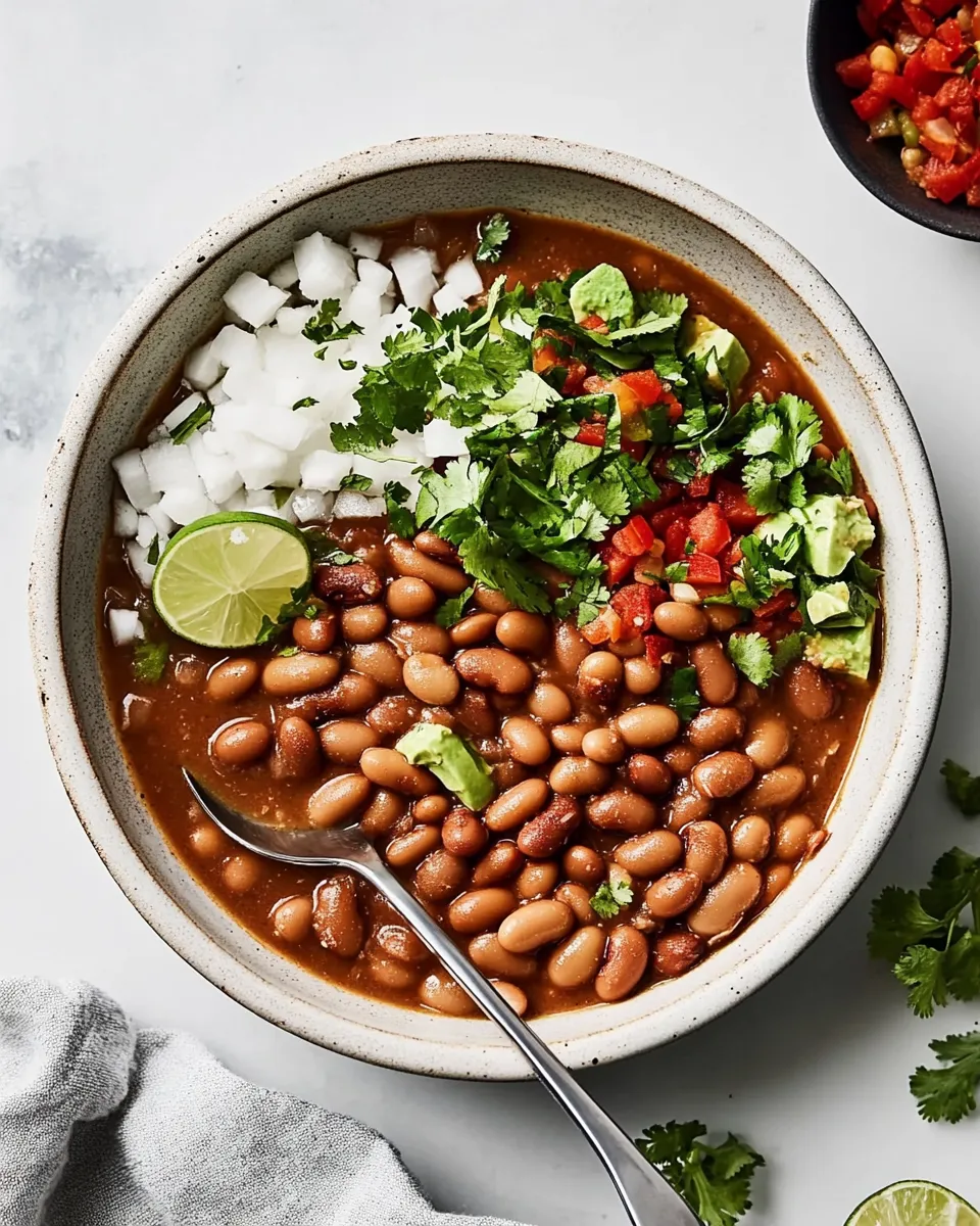 Healthy Instant Pot Pinto Beans dish photo