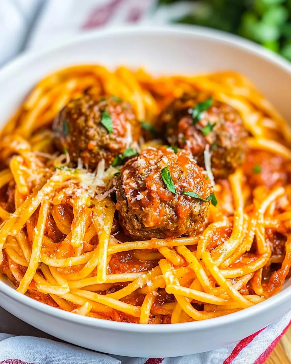 Classic Instant Pot Spaghetti and Meatballs dish photo