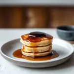 Homemade Japanese Souffl Pancakes with Maple, Honey & Miso Butter photo