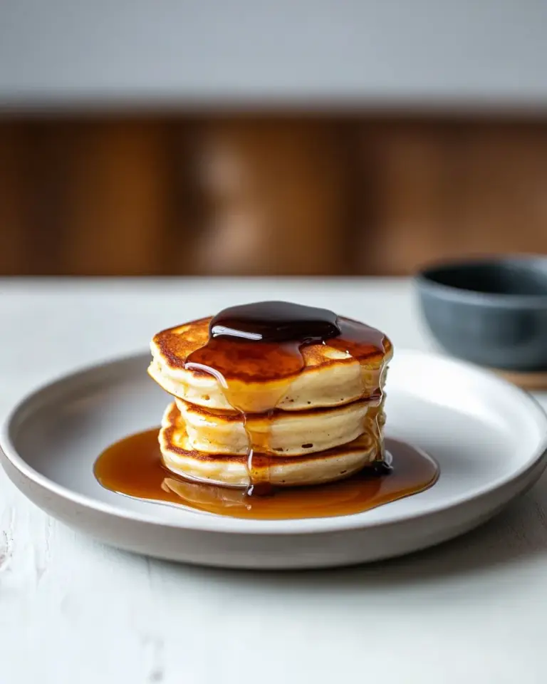 Homemade Japanese Souffl Pancakes with Maple, Honey & Miso Butter photo
