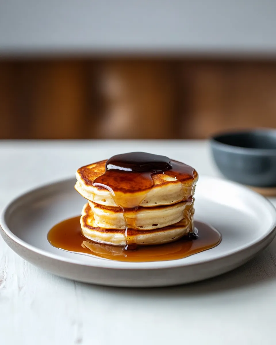 Homemade Japanese Souffl Pancakes with Maple, Honey & Miso Butter photo