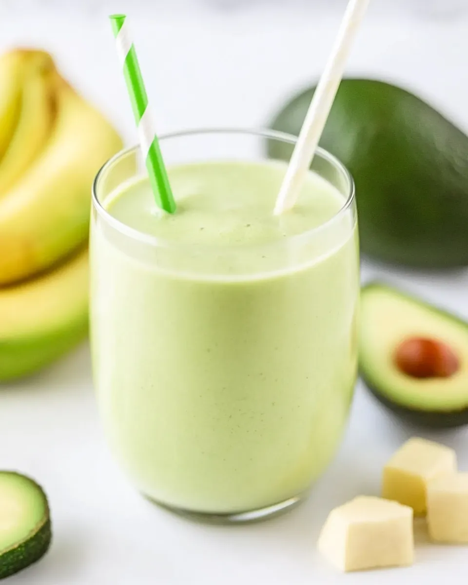 Delicious Keto Avocado Smoothie shot